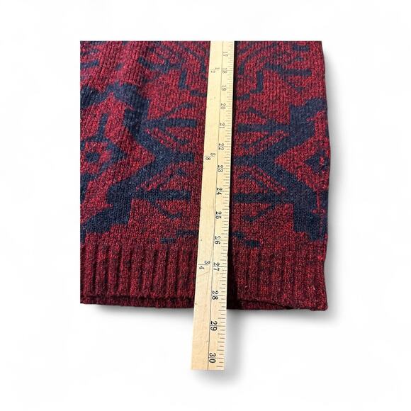 Vintage Le Tigre Sweater Mens Large Red Knit Pullover USA Preppy 90s Red Acrylic - Picture 6 of 7